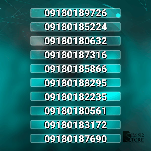 10 عدد 918 قشنگ بدون پوکه کد h3238