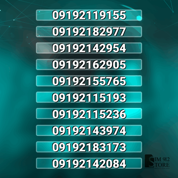10 عدد 919 قشنگ بدون پوکه کد H3267